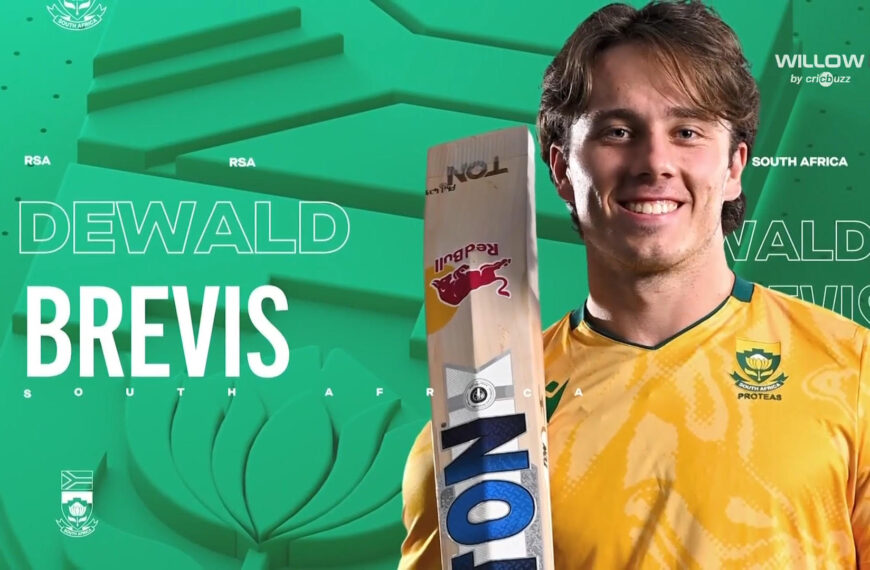 Dewald Brevis brilliant century in 2nd T20I.