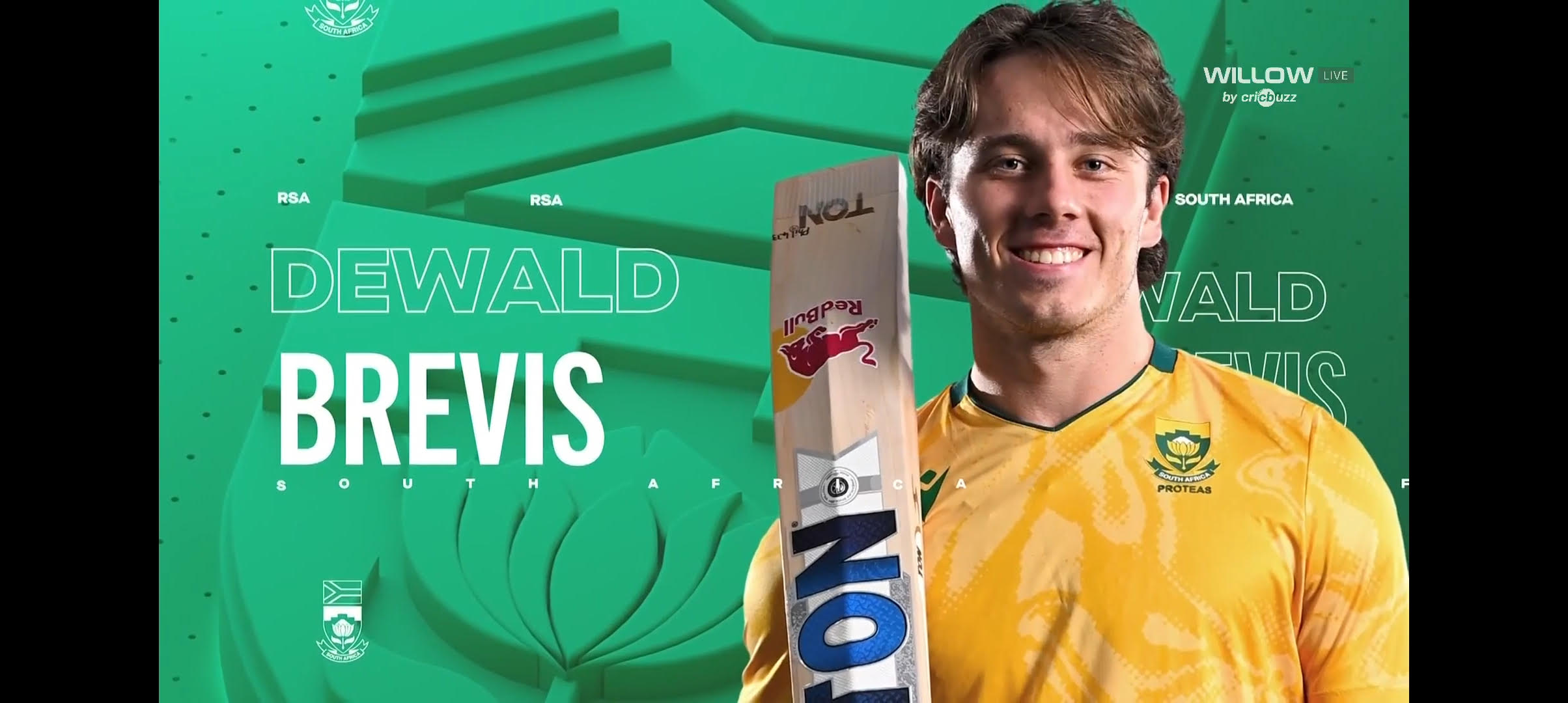 Dewald Brevis brilliant century in 2nd T20I.